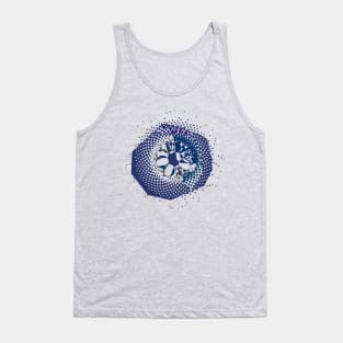 3D Crystal Phyllotaxis Flower Tank Top